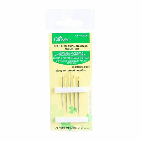 Clover Self / Easy Threading Needles 5ct (35360)