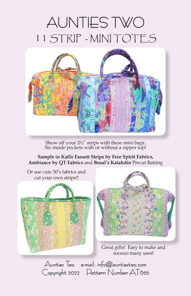 Strip Mini Tote Pattern (35375)