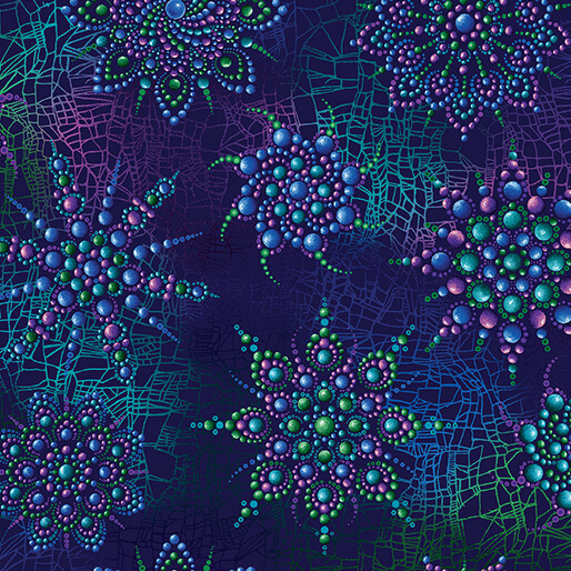 On Dragonfly Wings - Cirrus Beaded Medallion Multi (35402)