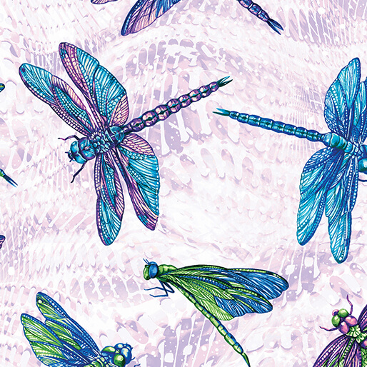 On Dragonfly Wings Large Dragonfly Light Lavender (35412)