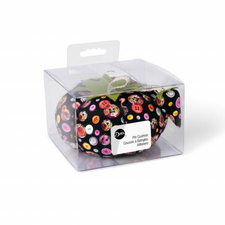 Pin Cushion XL Tomato Black Buttons (35487)