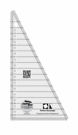 Creative Grids Perfect Rectangle Ruler 9-1/2in Quilt Ruler (35496)