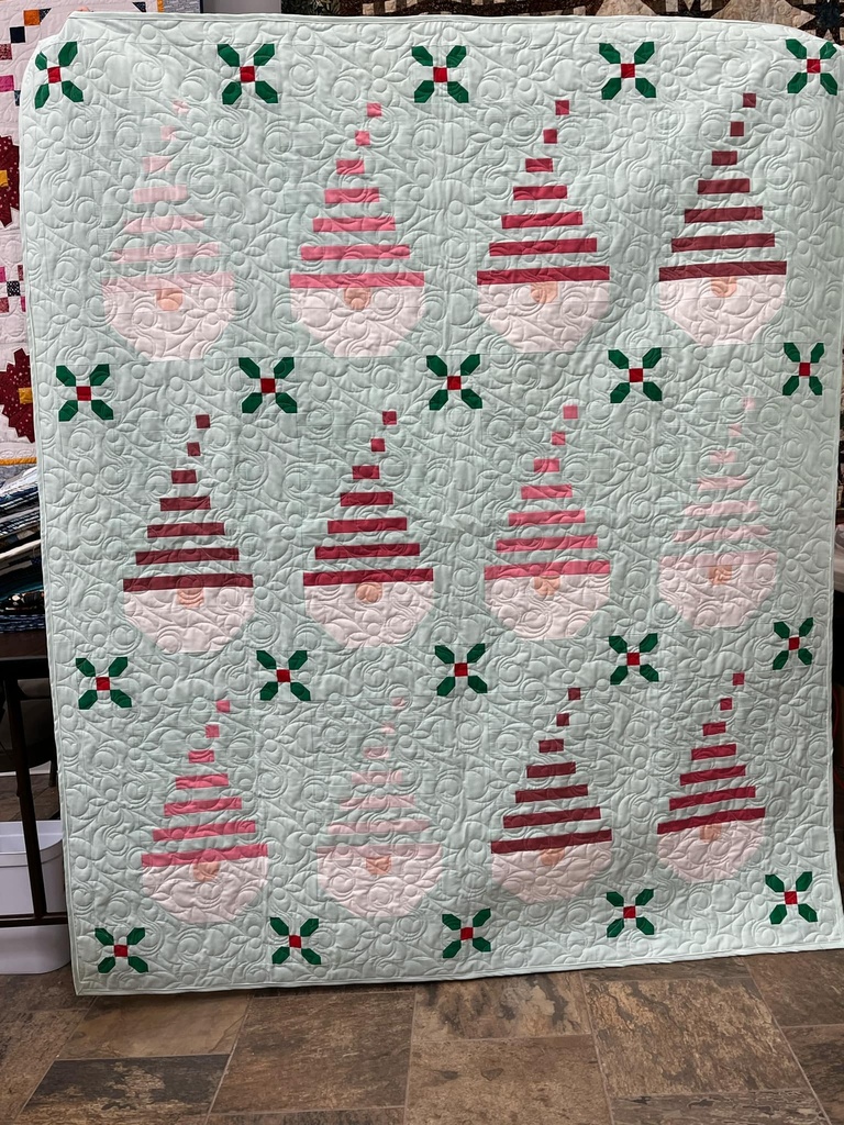 Make Gnome Mistake finished quilt 64x74 (35608)