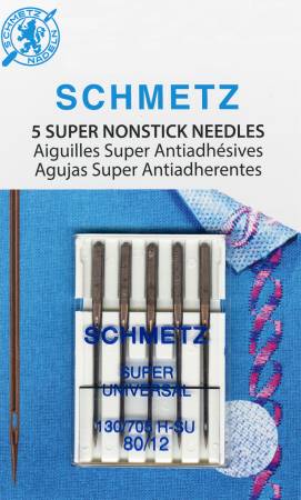 Schmetz Super Nonstick Needle 5ct, Size 80/12 (35936)