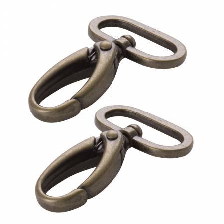 Swivel Hook 1-1/2in Antique Brass Set of Two byannie (36069)