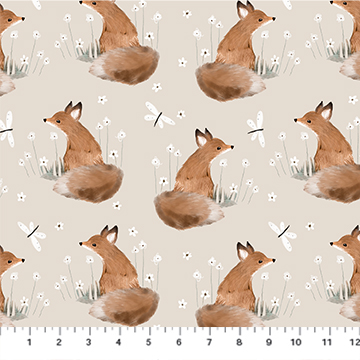Charmwood Cream Foxes 90980-12 (36134)