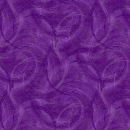 Purple Quasi Circle Texture Flannel 108in Wideback