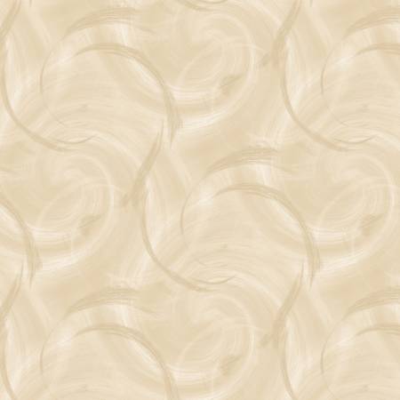 Cream Quasi Circle Texture Flannel 108in Wideback (36210)