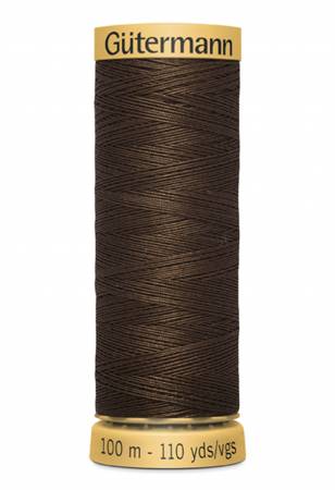 Cotton 50 100m 3080 Solid Coffee Gutermann (36212)