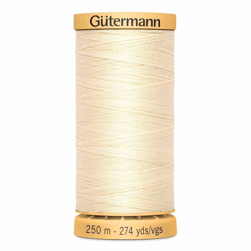 GUTERMANN Cotton Thread 250m - Ivory 1040 274 yd (36217)