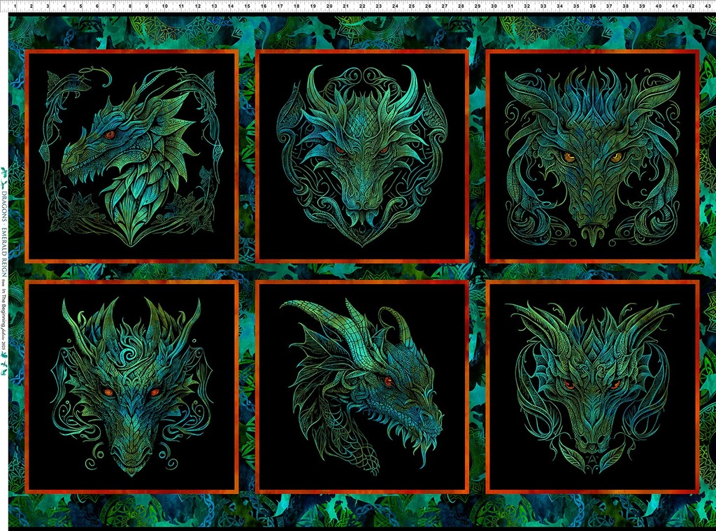 Dragons - Emerald Reign Sm. Panel 21DRG-1 (36326)