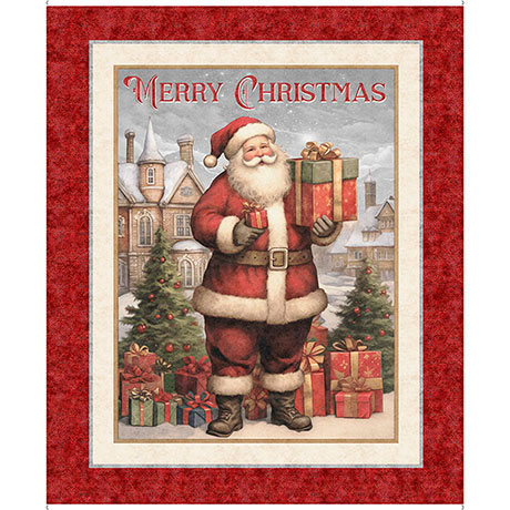 HOLLY JOLLY SANTA PANEL 2600-31158-R (36442) #104