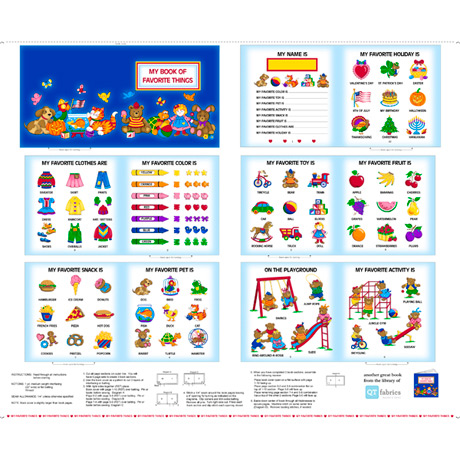 BOOK OF FAVORITE THINGS Book Panel (36455)