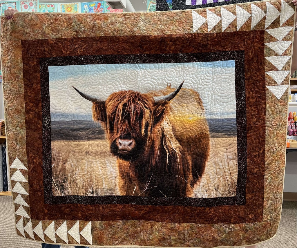 Highland Cow Finished Quilt 56" x 68" (36644)