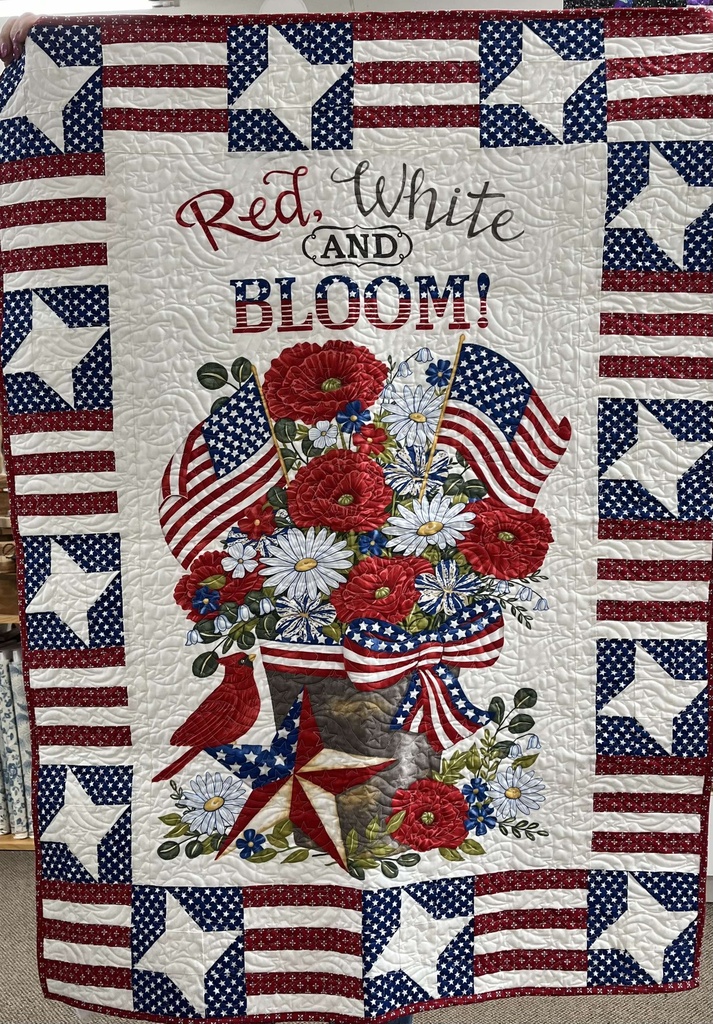 Happy 4th Finished Quilt 36" x 48" (36647)