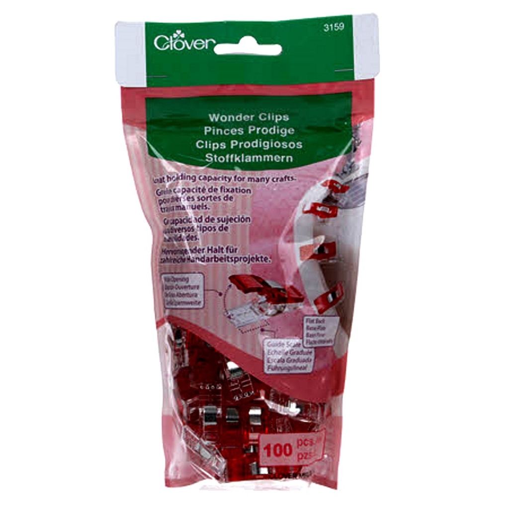 Wonder Clips - 100 PACK - 3159 - Clover (36767)