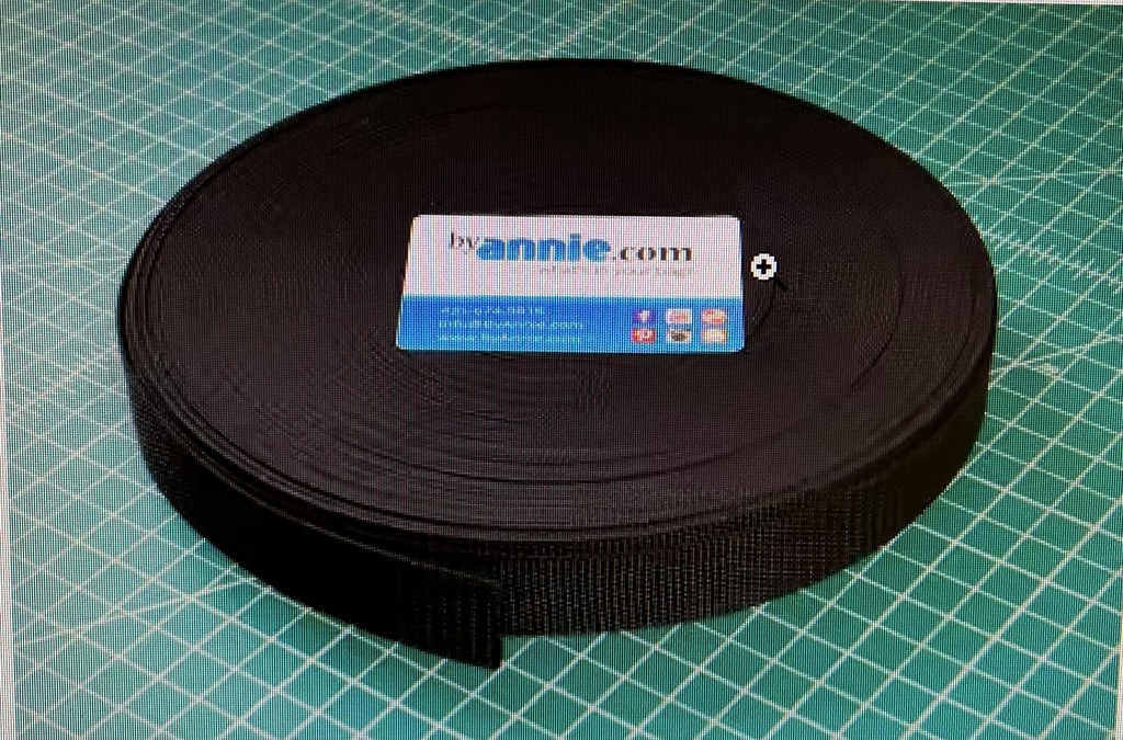 By Annie Black Polypro Strapping 1-1/2in -per yard (36770)