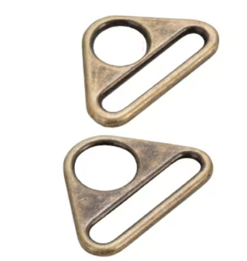 Triangle Ring Flat 1-1/2in Antique Brass Set of Two (36776)