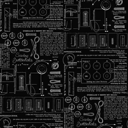 Sew America Sewing Notes Black (36827)