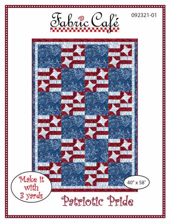 Patriotic Pride 3 Yard Quilt Pattern Fabric Cafe (36876)