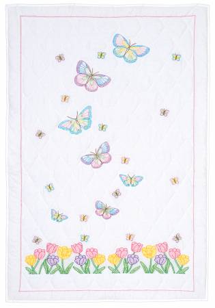 Jack Dempsey - Beautiful Blooms 940-684 Lap Quilt Top