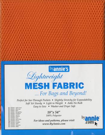 ByAnnie Lightweight Mesh Fabric Pumpkin 18x54in (37005)