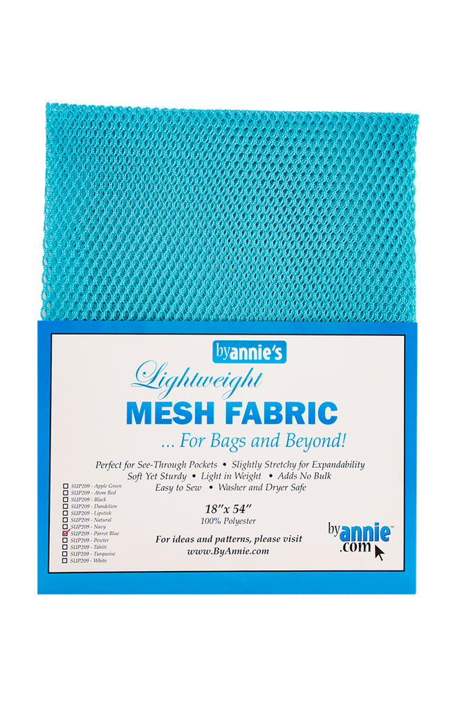 ByAnnie Lightweight Mesh Fabric Parrot Blue 18x54in (37006)