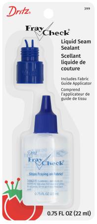 Dritz Fray Check 3/4oz. bottle w/fabric Guide Applicator (37015)