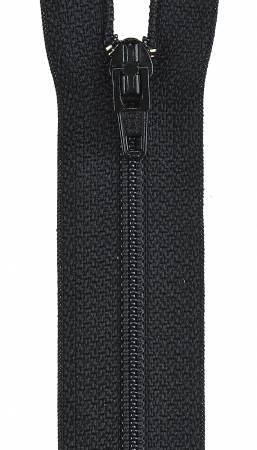 All-Purpose Polyester Coil Zipper 12in Black (37078)