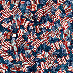 American Heritage Wavy Flag Red/Blue (37102)