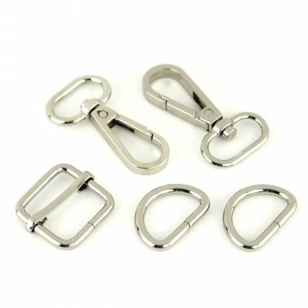 Sallie Tomato 3/4" Style 3 Basic Hardware Set  - Nickel (37133)