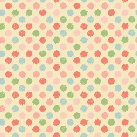 Love You to the Moon Flannel Dots Sunshine F18274 (37155)