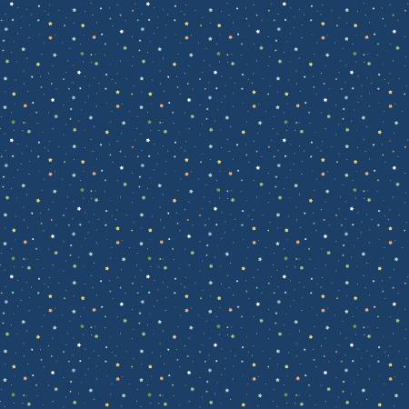 Love You to the Moon Flannel Stars Navy F18276 (37164)