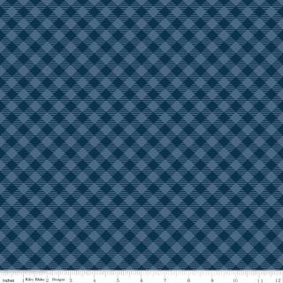 Denim & Daisy Gingham Oxford Blue by Lori Holt (37184)