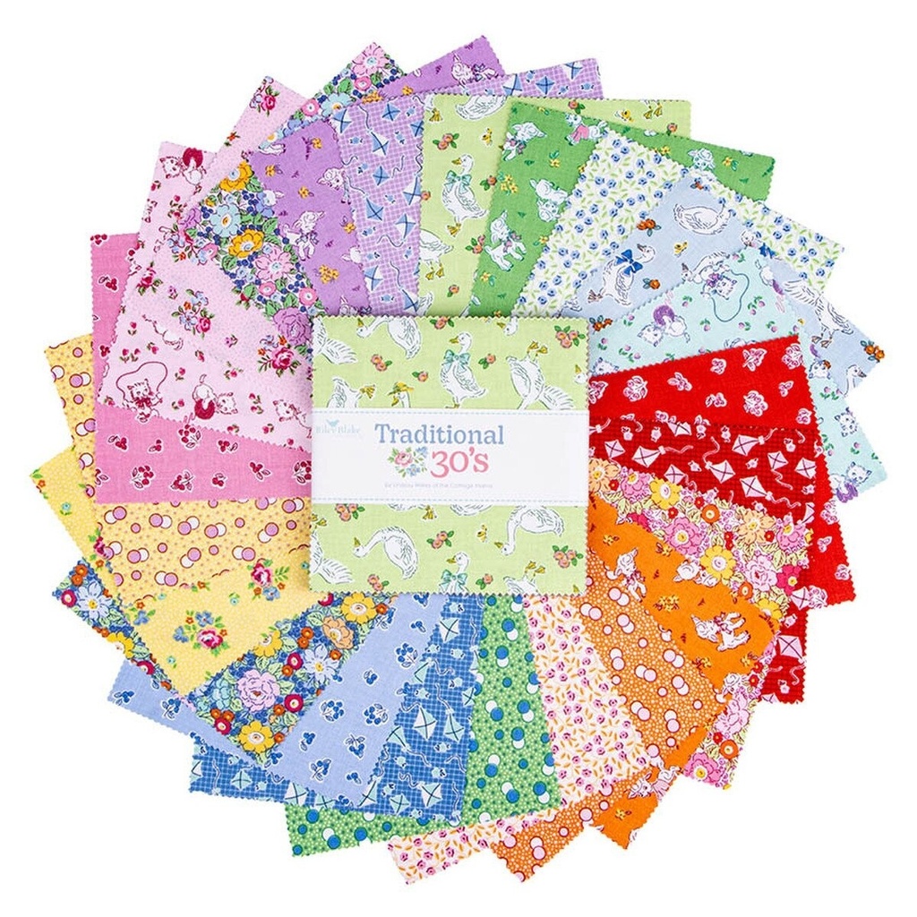 Traditional 30's 5in Squares, 42pcs by Riley Blake (37216)