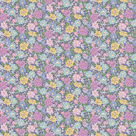 Traditional 30's Floral C18246 Purple (37227)