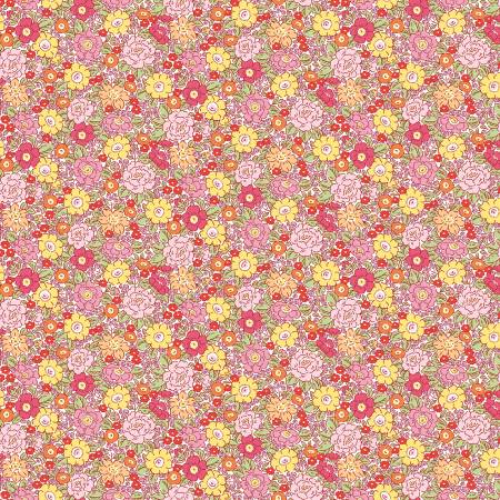 Traditional 30's Floral C18246 Pink (37231)