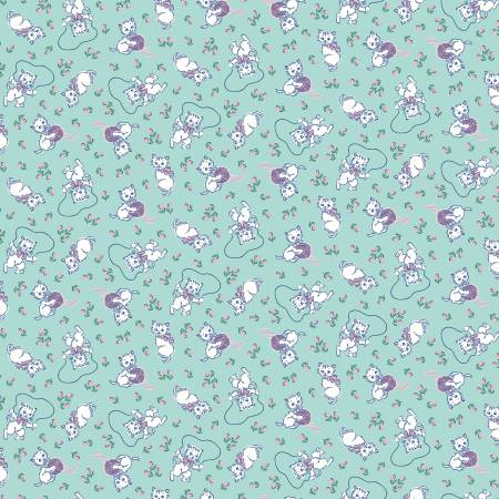 Traditional 30's Kittens C18243 Blue (37232)