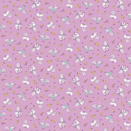 Traditional 30's Lambs C18241 Purple (37233)