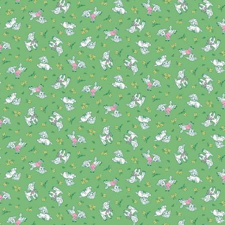 Traditional 30's Lambs C18241 Green (37237)