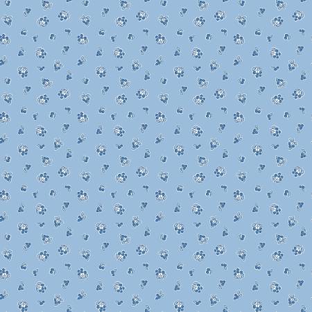 Traditional 30's Berries C18244 Blue (37240)