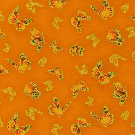 Butterflies Gold w/Metallic (30645)