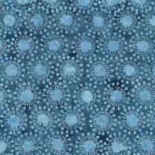 122320565 / Circle Dots-Blue Denim (34166)