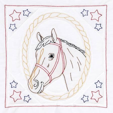 18in Quilt Blocks Horse