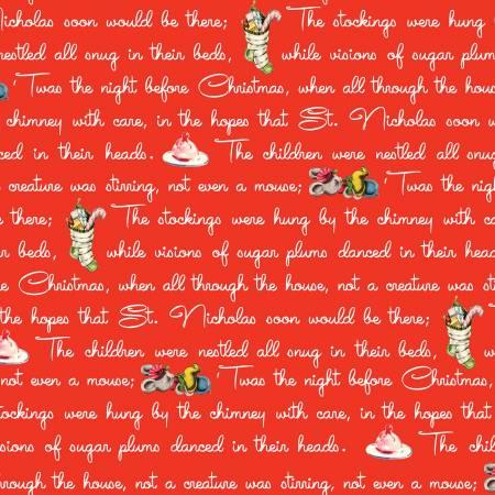 Christmas Joy Text Red (30693)