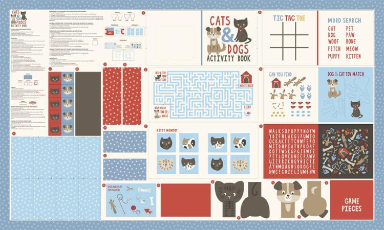 Dog Daze Panel Multi 20847 11 Moda #1