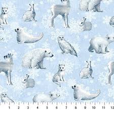 Father Christmas Light Blue Animals (30952)