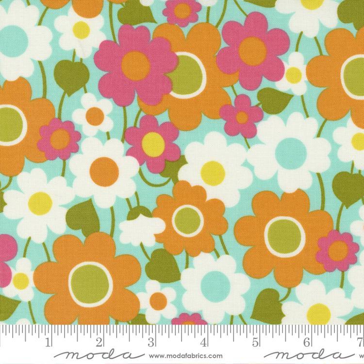 Flower Power Aqua 33712 17 Moda #1 (31941)