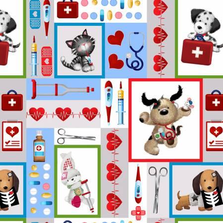 Gray Well Being Patchwork (27459)