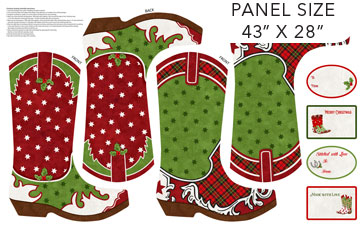 [30731] Howdy Christmas Stocking Panel 43"x28" #104 (30731)
